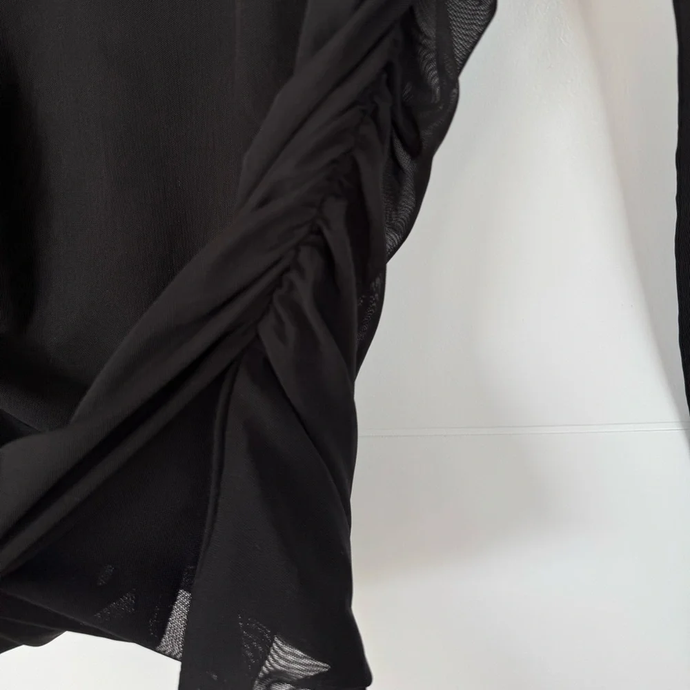 Wilfred Mesh Ruched Top - Picture 3 of 4